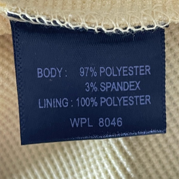 INC International Concepts Yellow Chartreuse Sleeveless Peplum Top Size Small - Picture 7 of 7